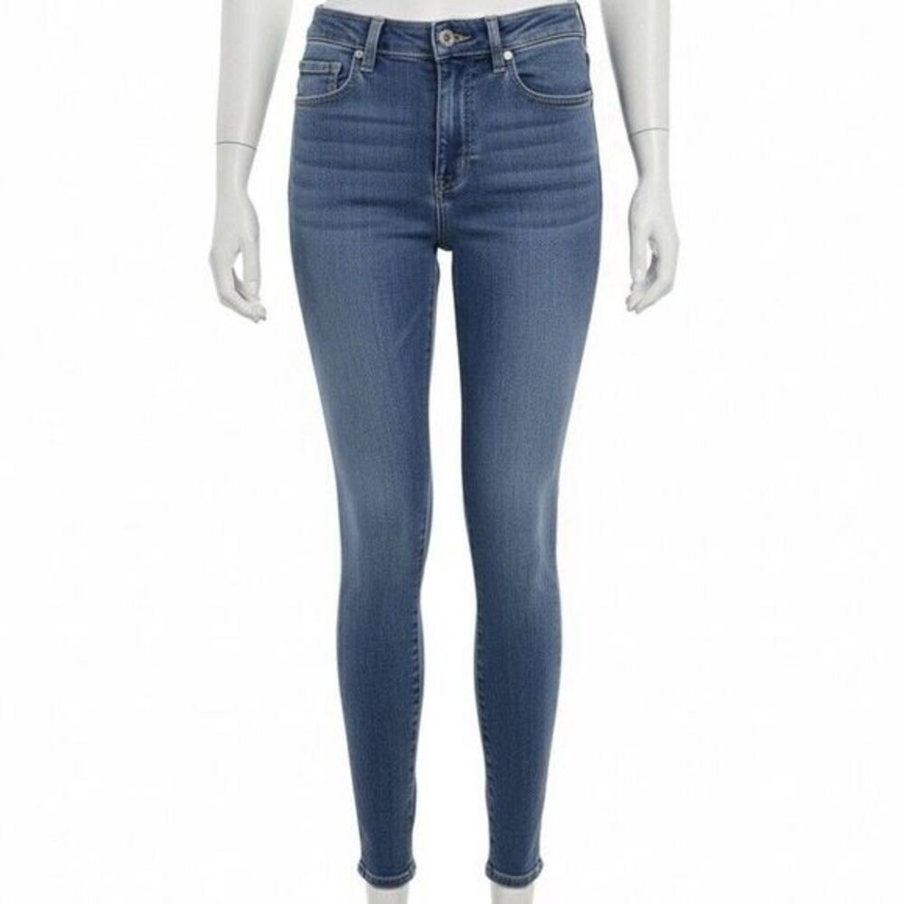 7 For All Mankind Womens Jeans Sz 24 Y2K High Waist Ankle Skinny Slim Denim